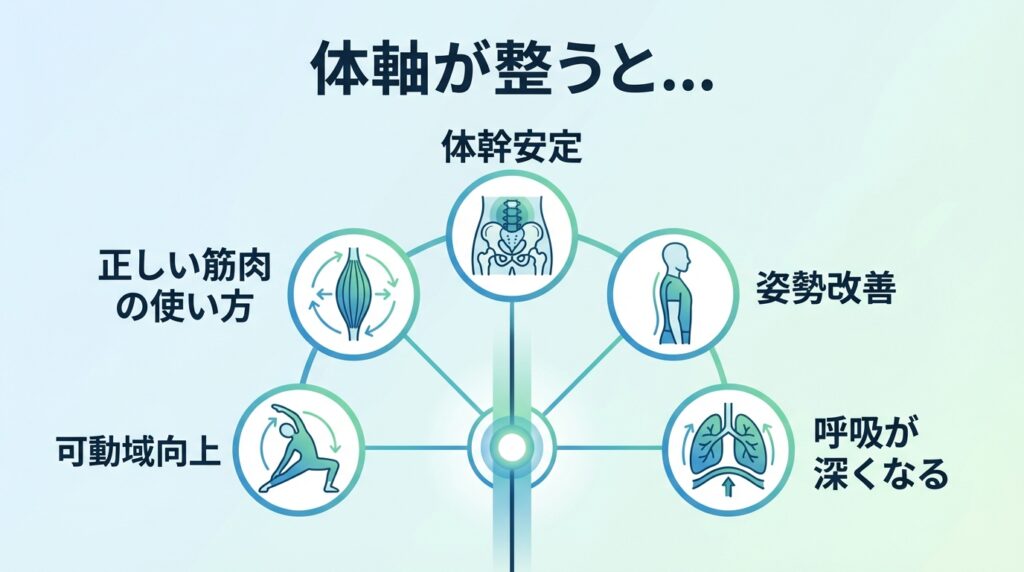 体軸が整うと、身体はどう変わるのか?